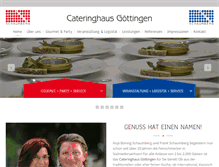 Tablet Screenshot of cateringhaus-goettingen.de